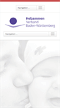 Mobile Screenshot of hebammen-bw.de