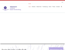 Tablet Screenshot of hebammen-bw.de